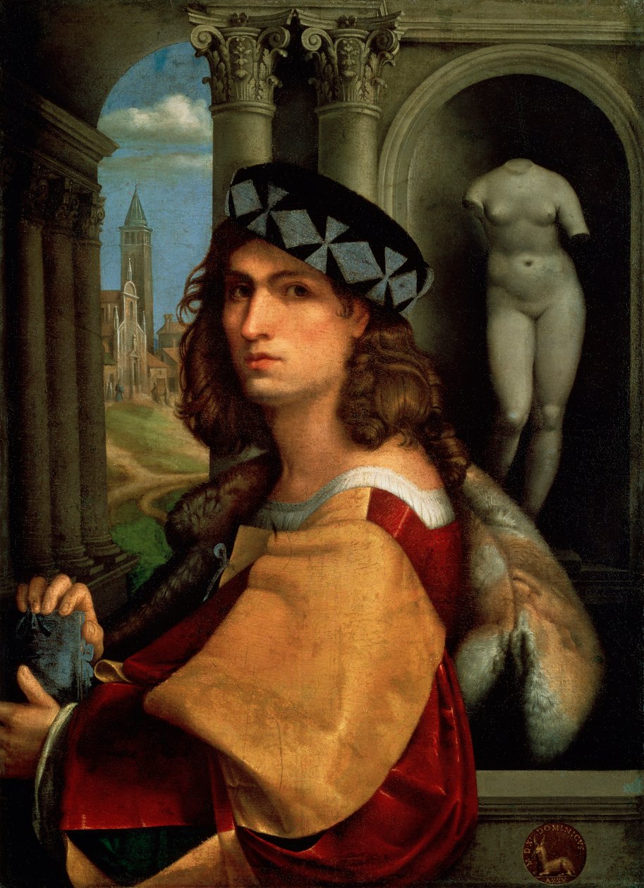 Férfiportré, Önarckép, 1512 alkotó: Domenico Capriolo