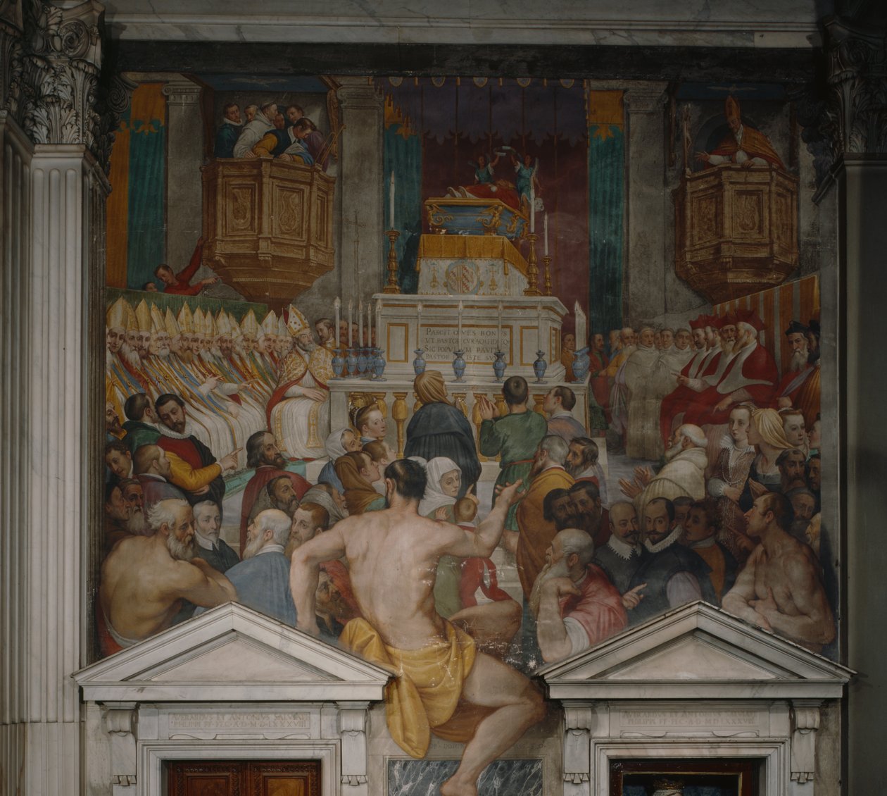 Szent Antoninus temetése, 1589 alkotó: Domenico Cresti