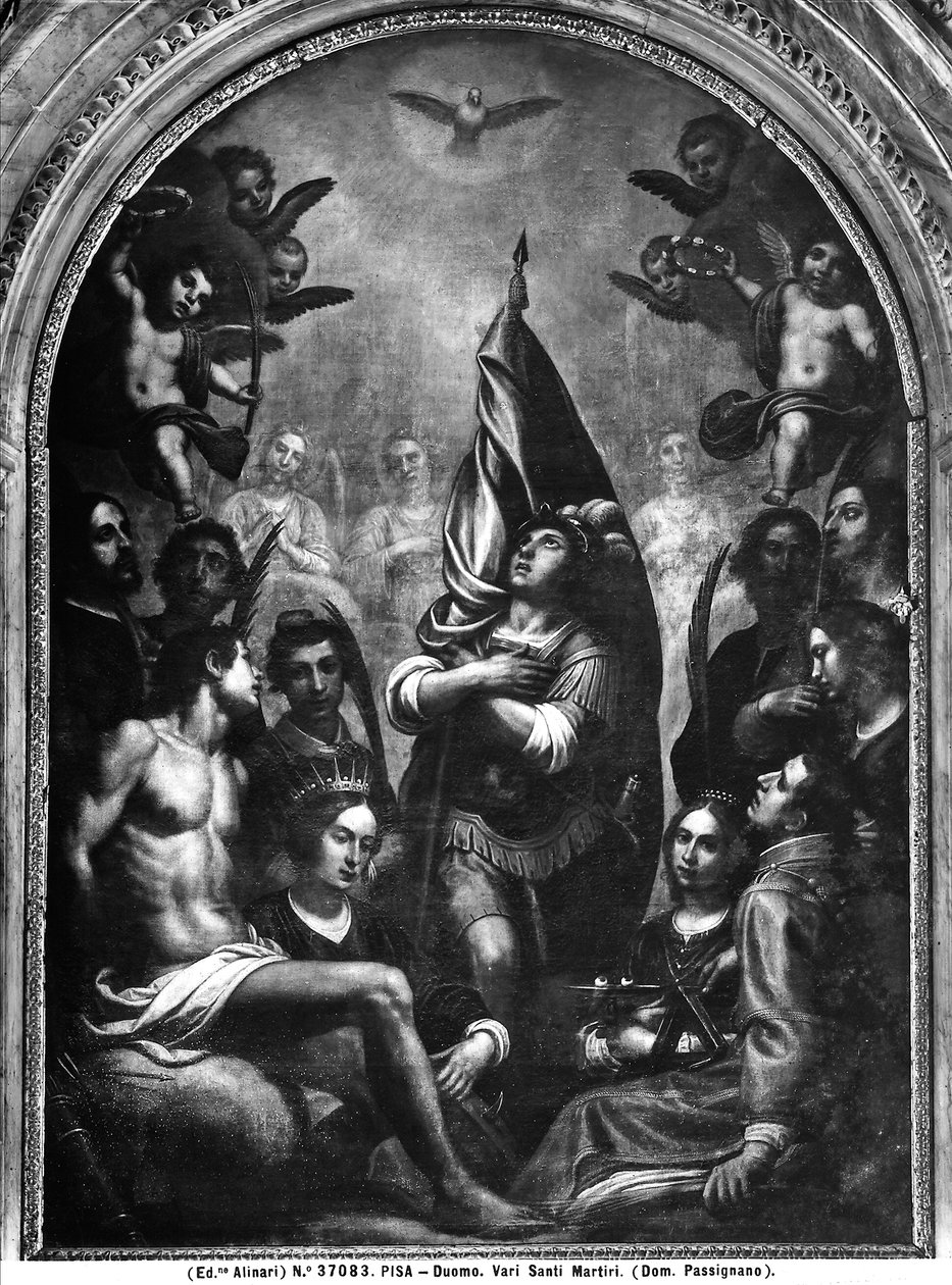 Mártír-szentek a Szentlélek imádatában, 1603 alkotó: Domenico Cresti