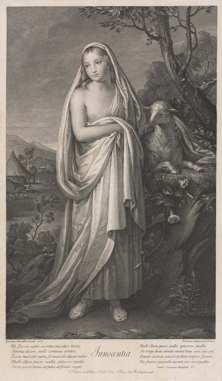 Ártatlanság, 1766. alkotó: Domenico Cunego