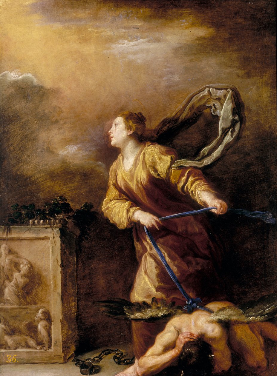 Cortonai Szent Margherita alkotó: Domenico Fetti or Feti