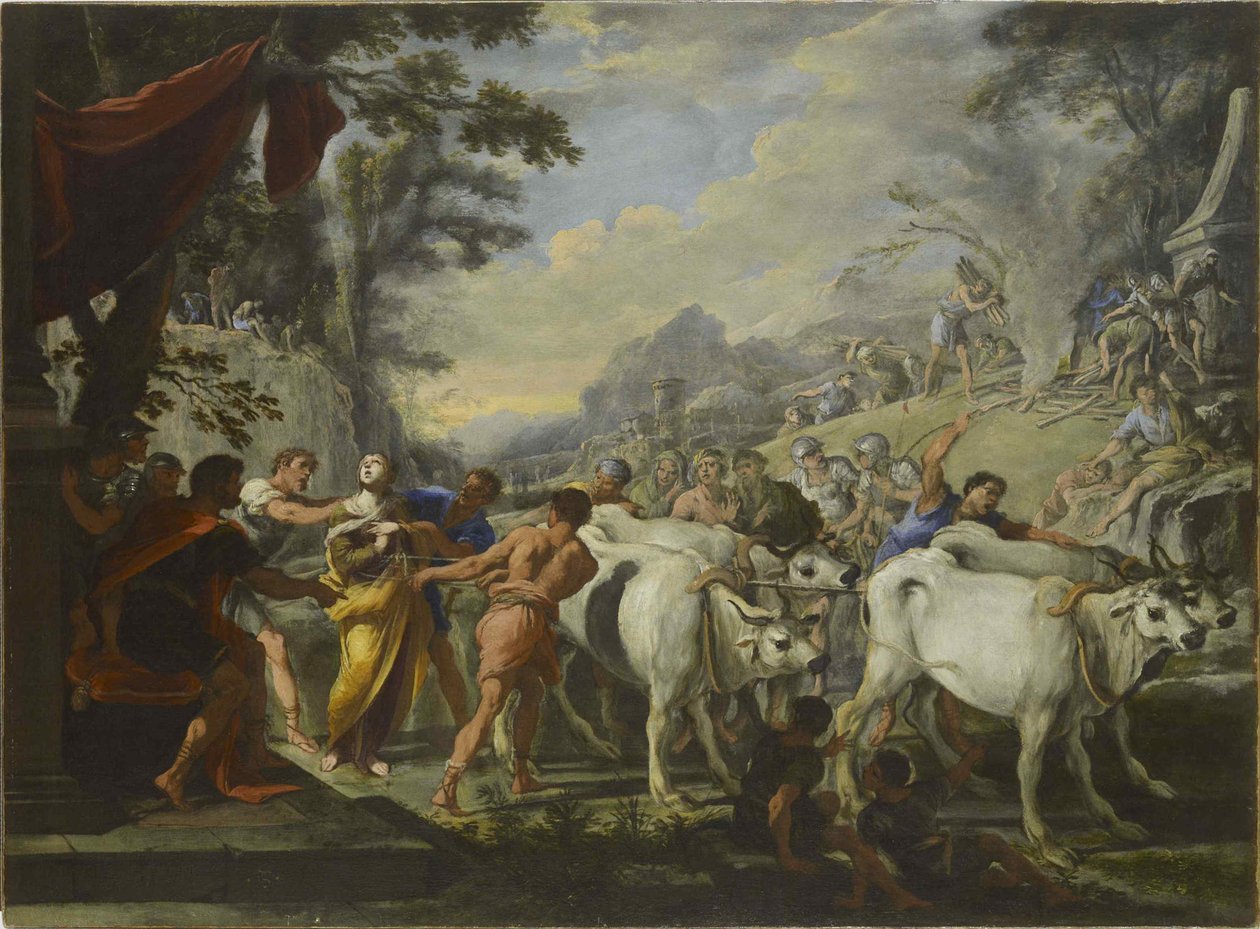 Szent Lucia vértanúsága, 1640-1650. alkotó: Domenico Gargiulo