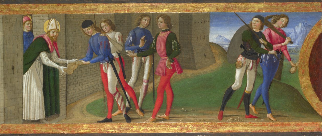 A Volterrai Szent Jusztusz és Kelemen legendája alkotó: Domenico Ghirlandaio