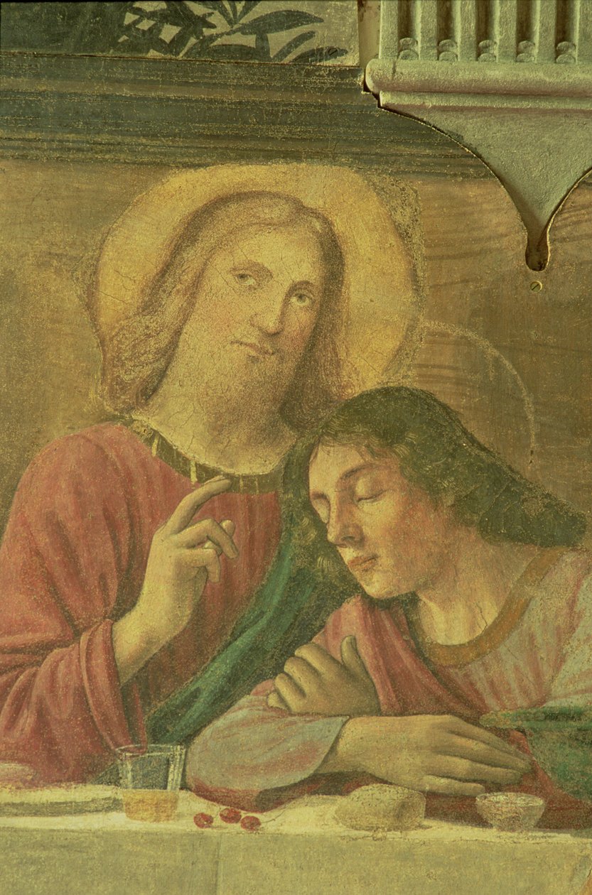 Krisztus feje, az utolsó vacsorából, 1480 alkotó: Domenico Ghirlandaio