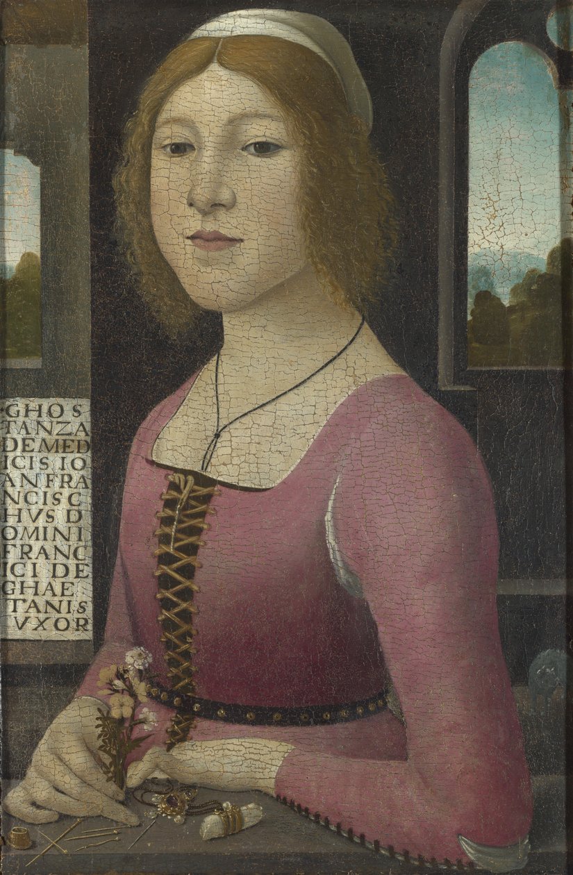 Costanza Caetani, 1485 körül alkotó: Domenico, Ghirlandaio