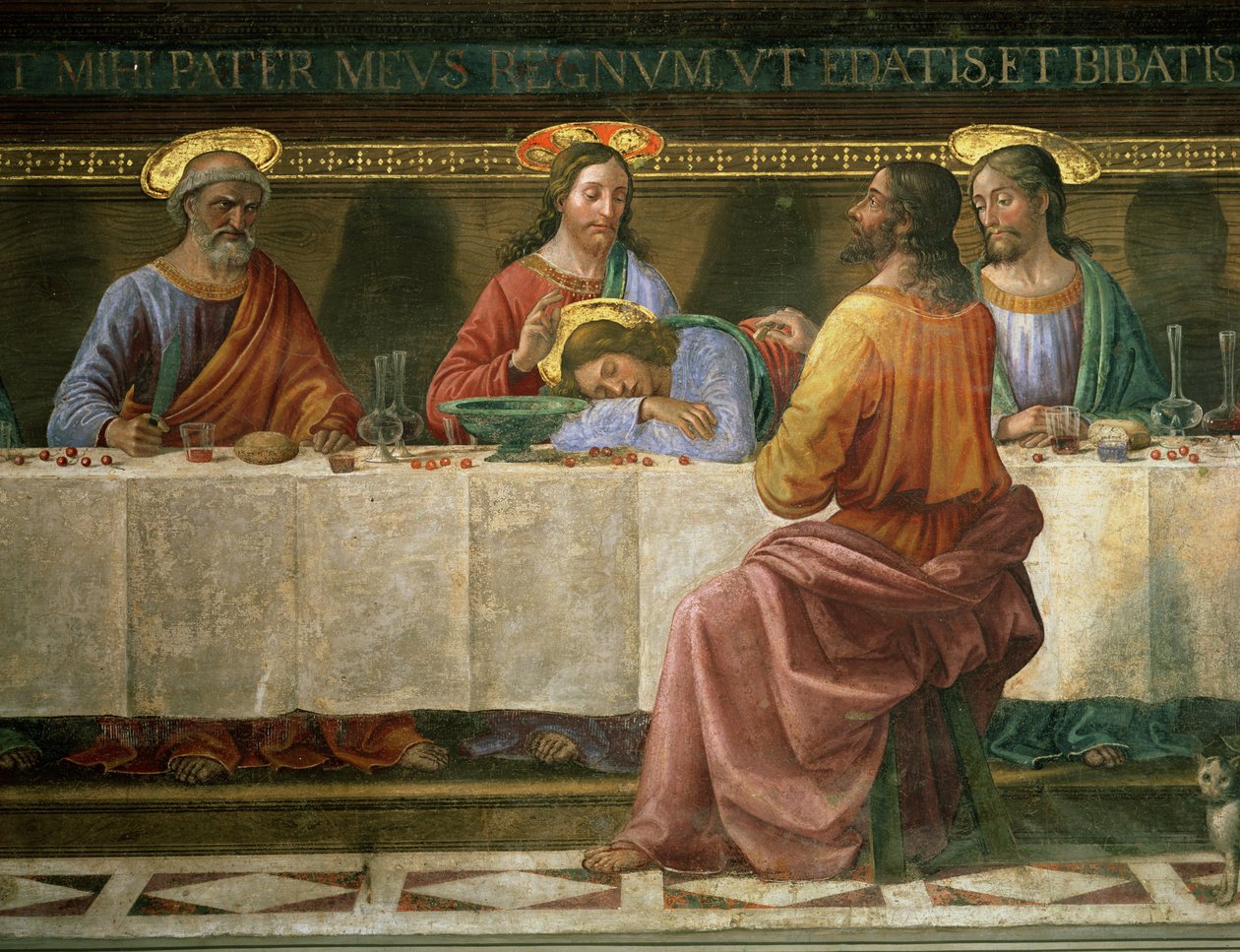 Részlet az utolsó vacsorából alkotó: Domenico Ghirlandaio