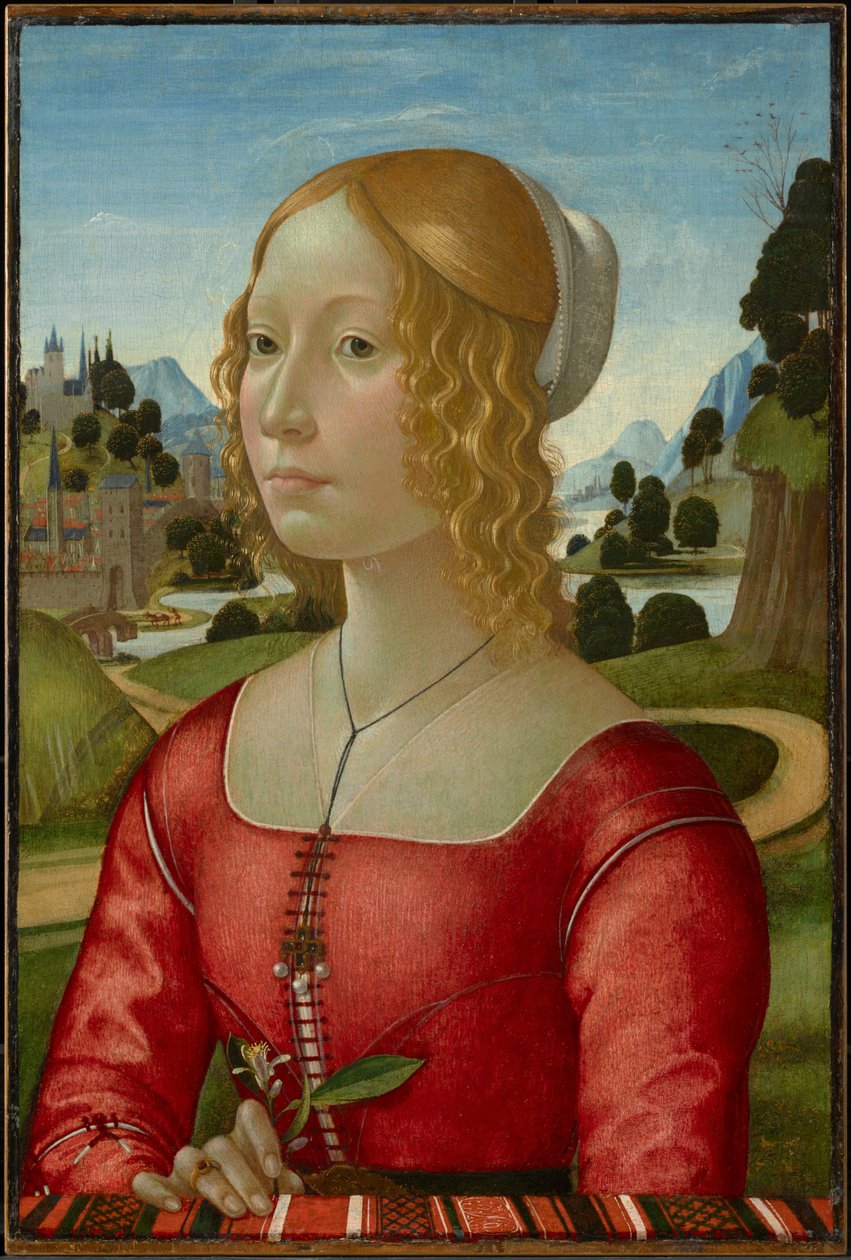 Egy hölgy portréja alkotó: Domenico Ghirlandaio
