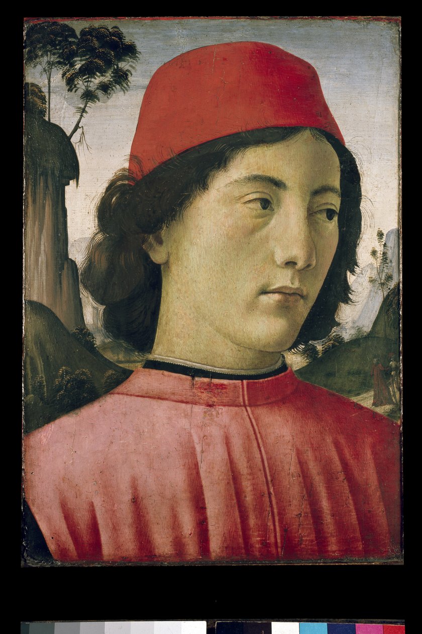Fiatal férfi portréja, 15. század alkotó: Domenico Ghirlandaio
