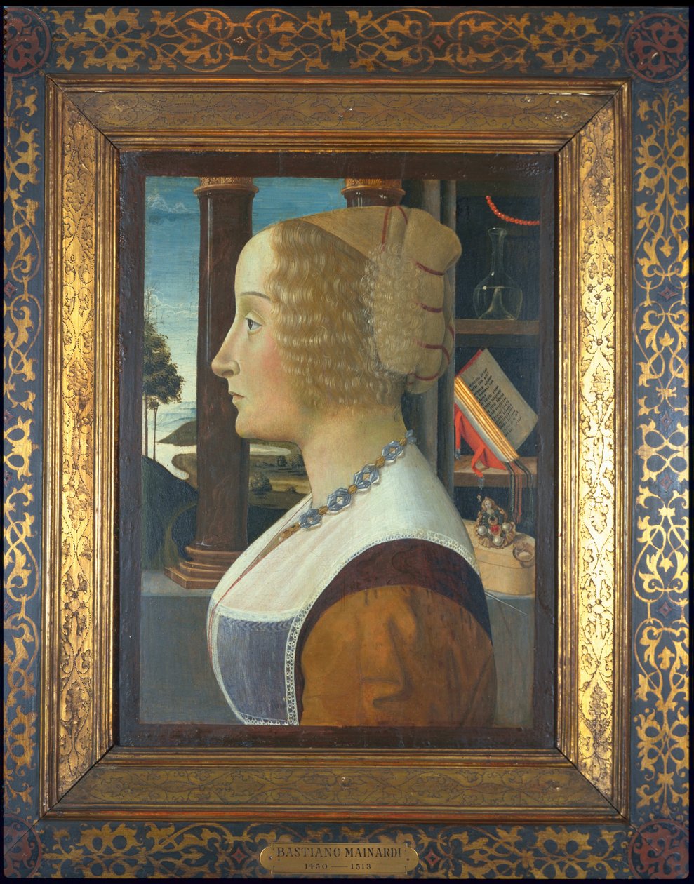 Női portré, 1490 körül (tempera a panelen) alkotó: Domenico Ghirlandaio