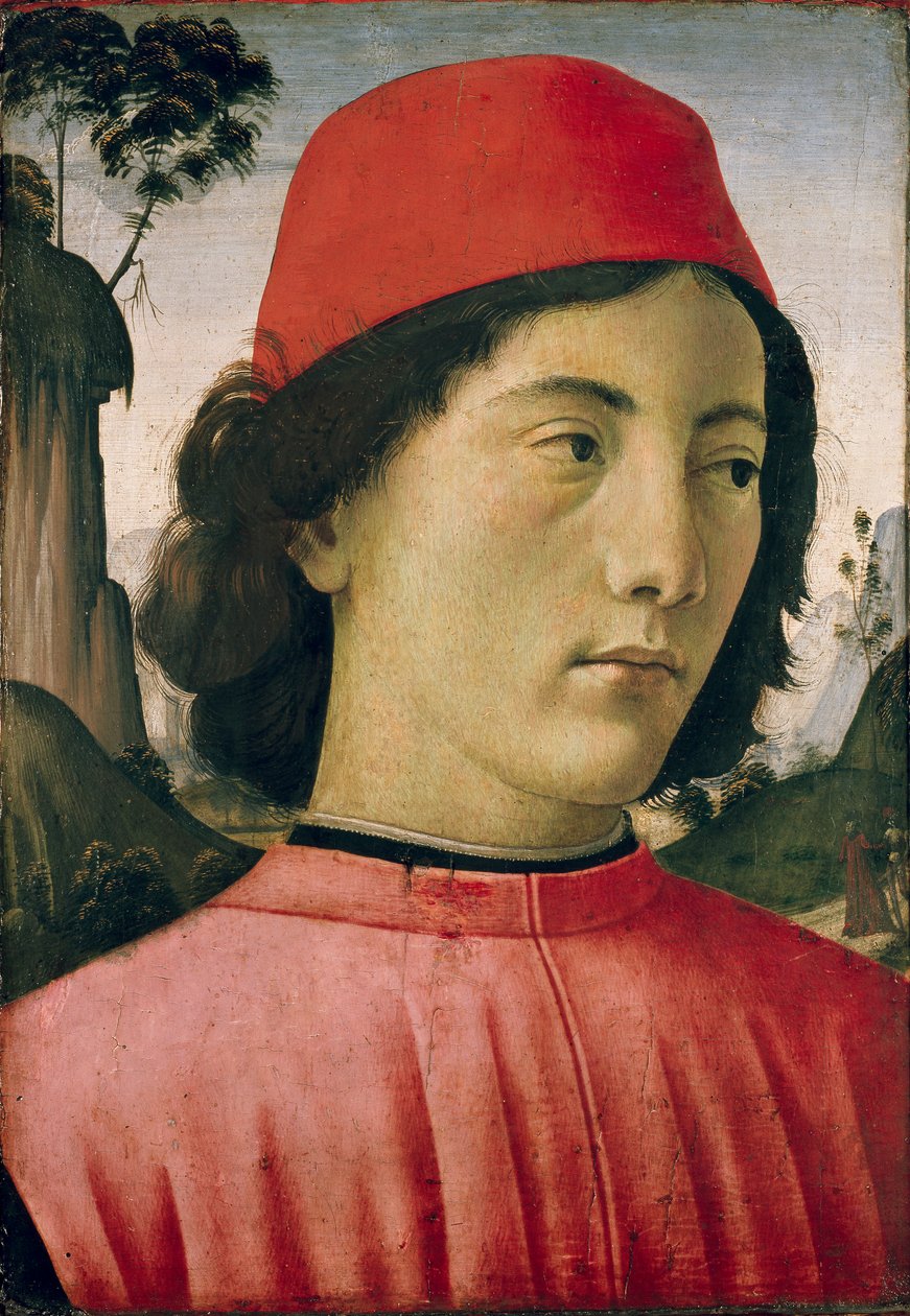 Fiatal férfi portréja, c1477-1478 alkotó: Domenico Ghirlandaio