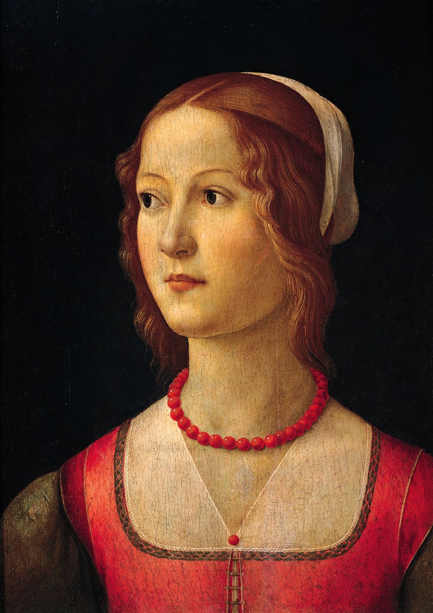 Fiatal lány portréja, Domenico Ghirlandaio (1449-1494), 1485 körül alkotó: Domenico Ghirlandaio