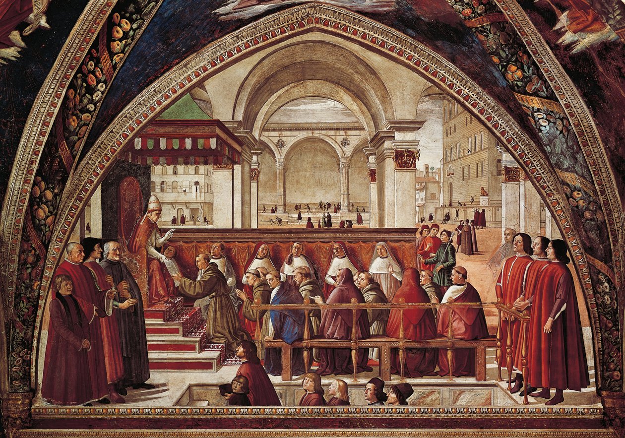 Assisi Szent Ferenc történetei alkotó: Domenico Ghirlandaio