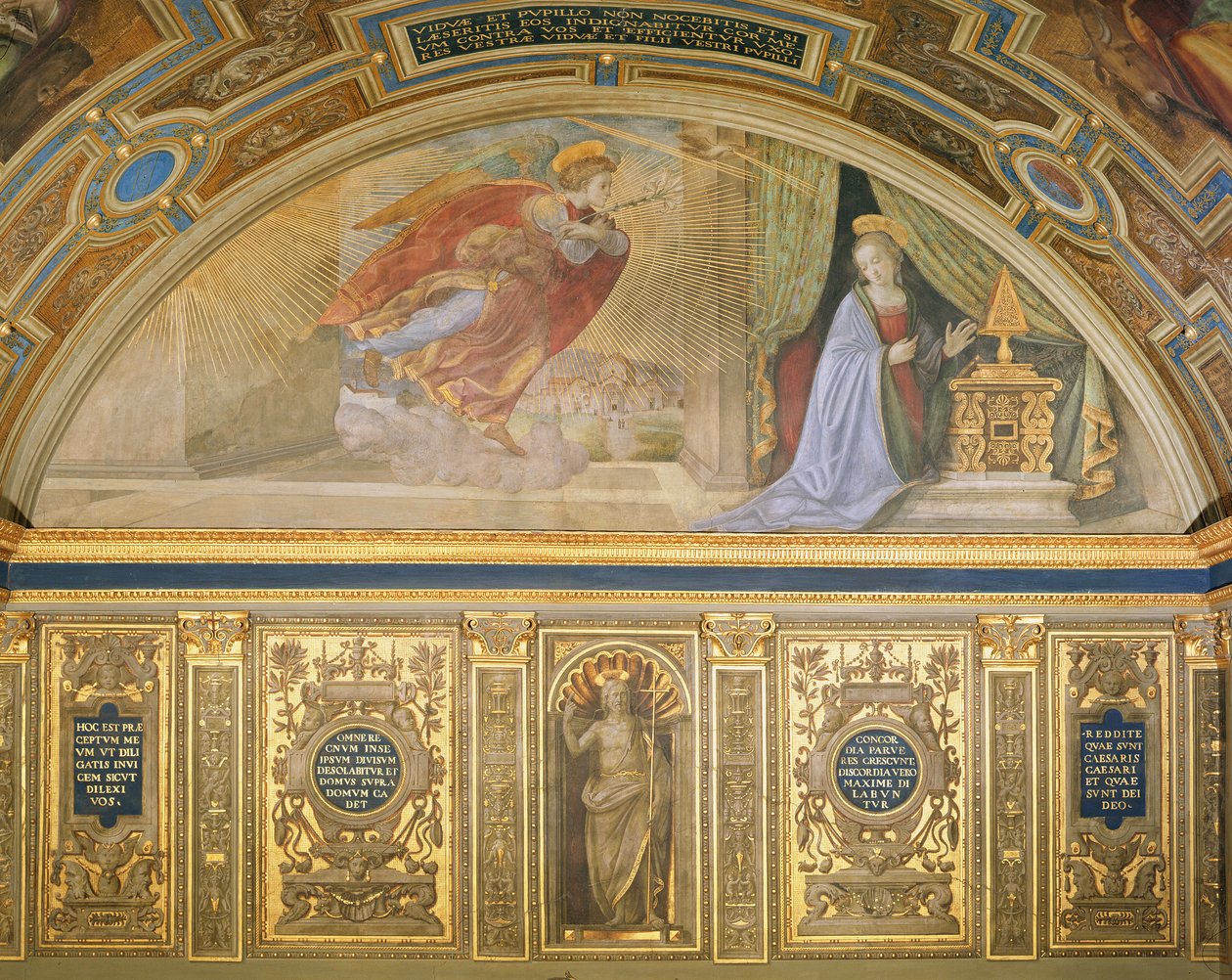 Az Angyali üdvözlet alkotó: Domenico Ghirlandaio