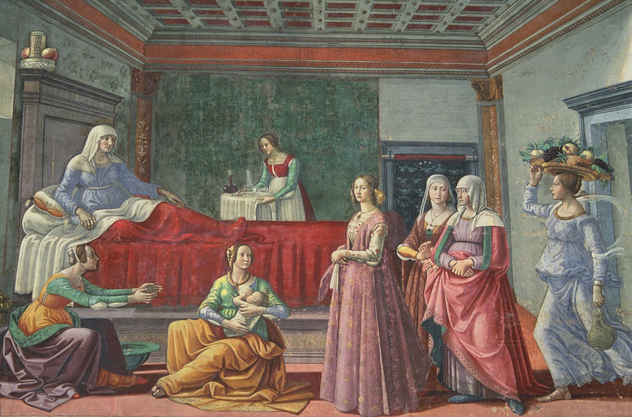 Keresztelő Szent János születése alkotó: Domenico Ghirlandaio