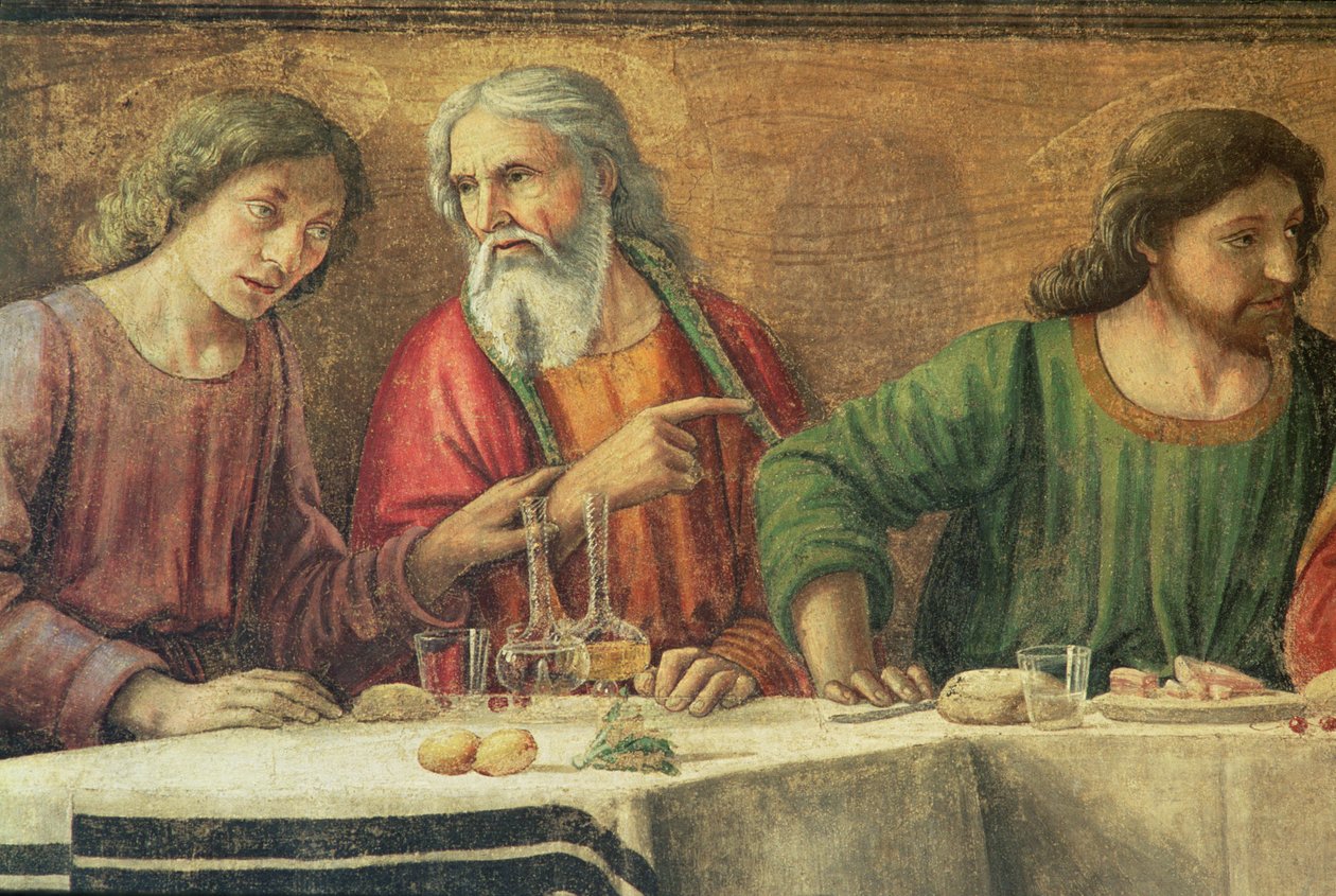 Az utolsó vacsora, 1480 alkotó: Domenico Ghirlandaio