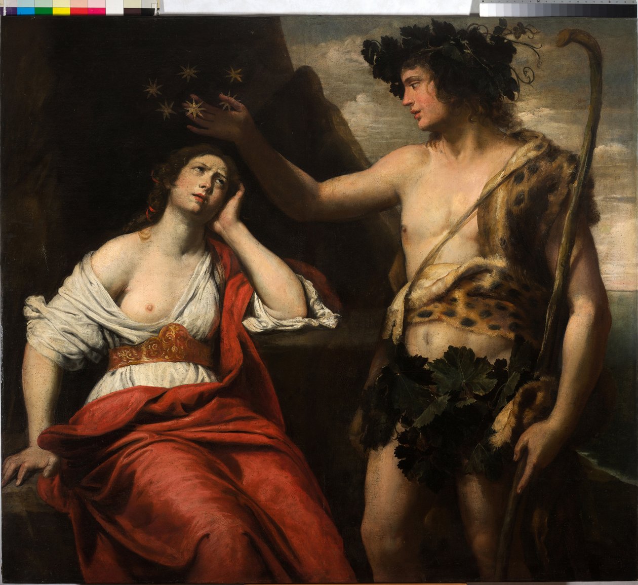 Bacchus és Ariadné alkotó: Domenico Il Sarzana Fiasella