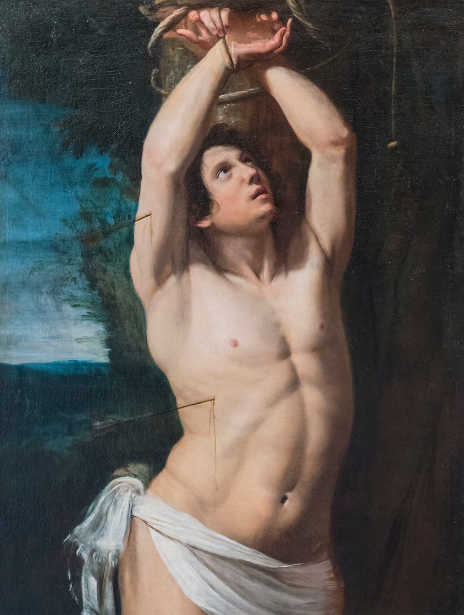 Szent Sebestyén alkotó: Domenico Il Sarzana Fiasella