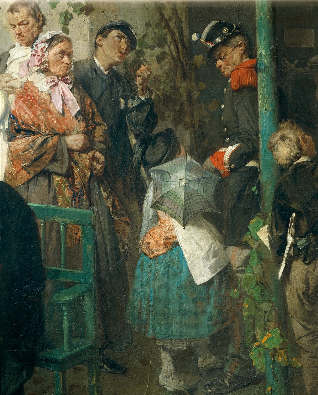 Hírek a villafrancai békéről, Domenico Induno, részlet alkotó: Domenico Induno