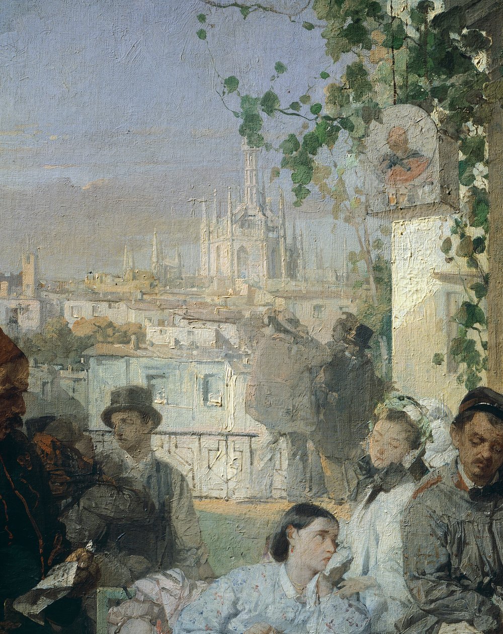 Hírek a villafrancai békéről, Domenico Induno, részlet alkotó: Domenico Induno