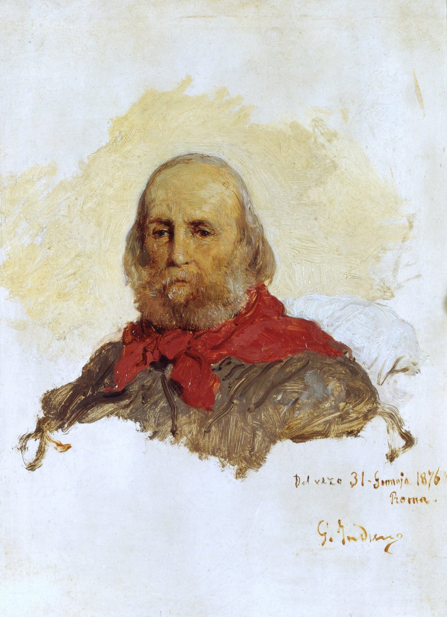 Garibaldi portréja, 1876 alkotó: Domenico Induno