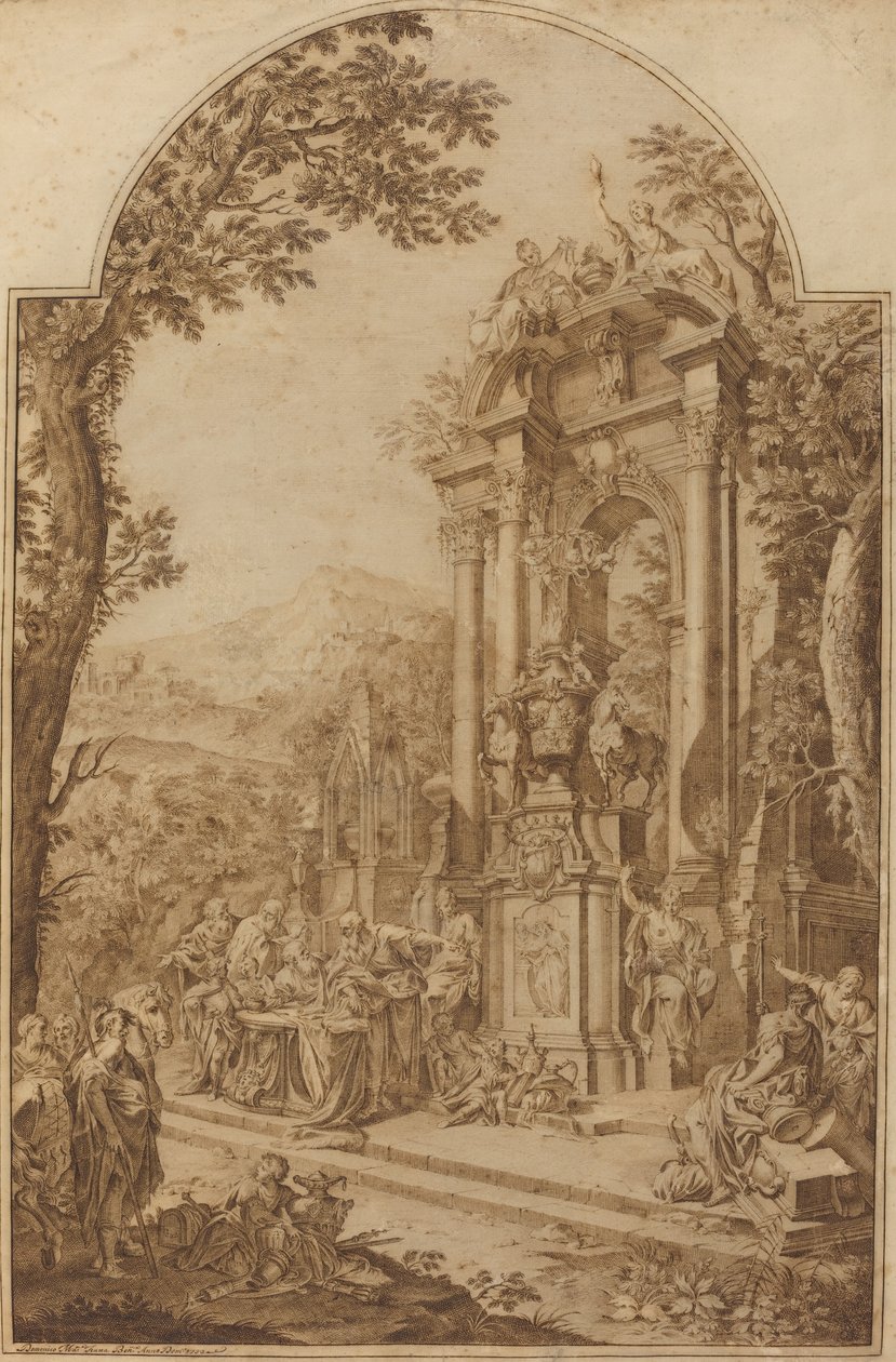 Cowper William kancellár emlékműve alkotó: Domenico Maria Fratta