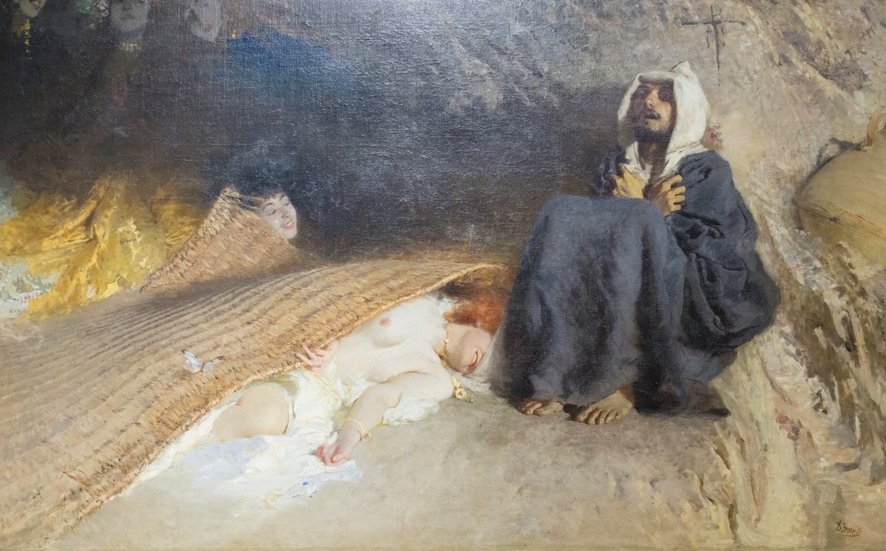 Szent Antal kísértései alkotó: Domenico Morelli