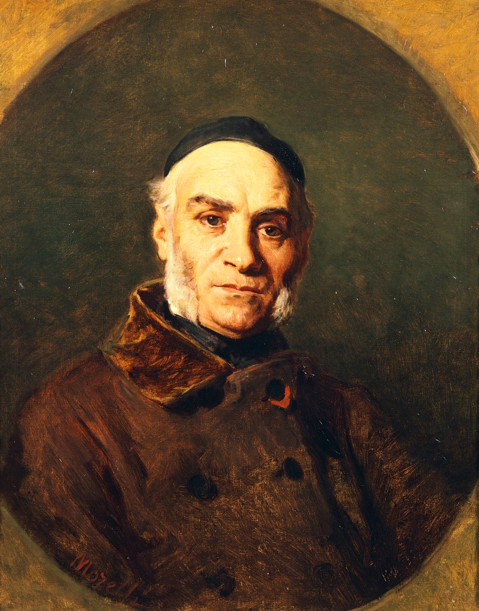 Óriás Jácint portréja alkotó: Domenico Morelli
