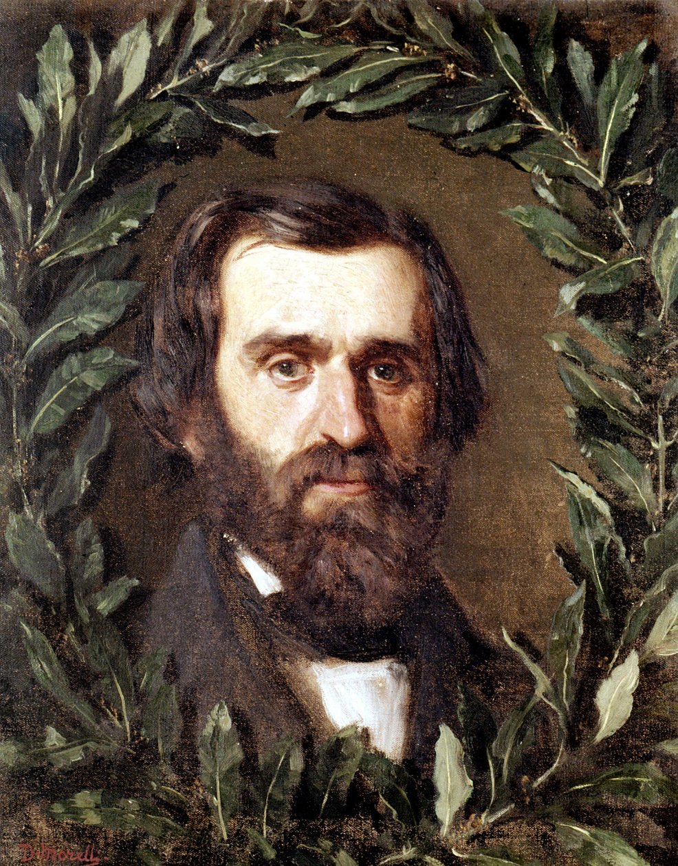 Giuseppe Verdi (1813 - 1901) olasz zeneszerző portréja. Morelli festménye. alkotó: Domenico Morelli