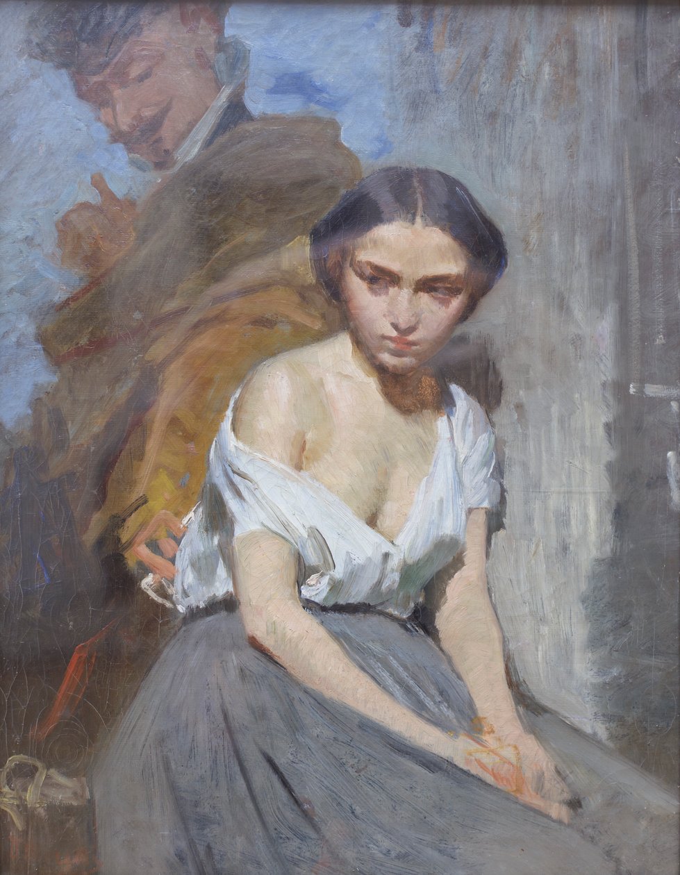 Csábítás, 19. század vége (olaj, vászon) alkotó: Domenico Morelli