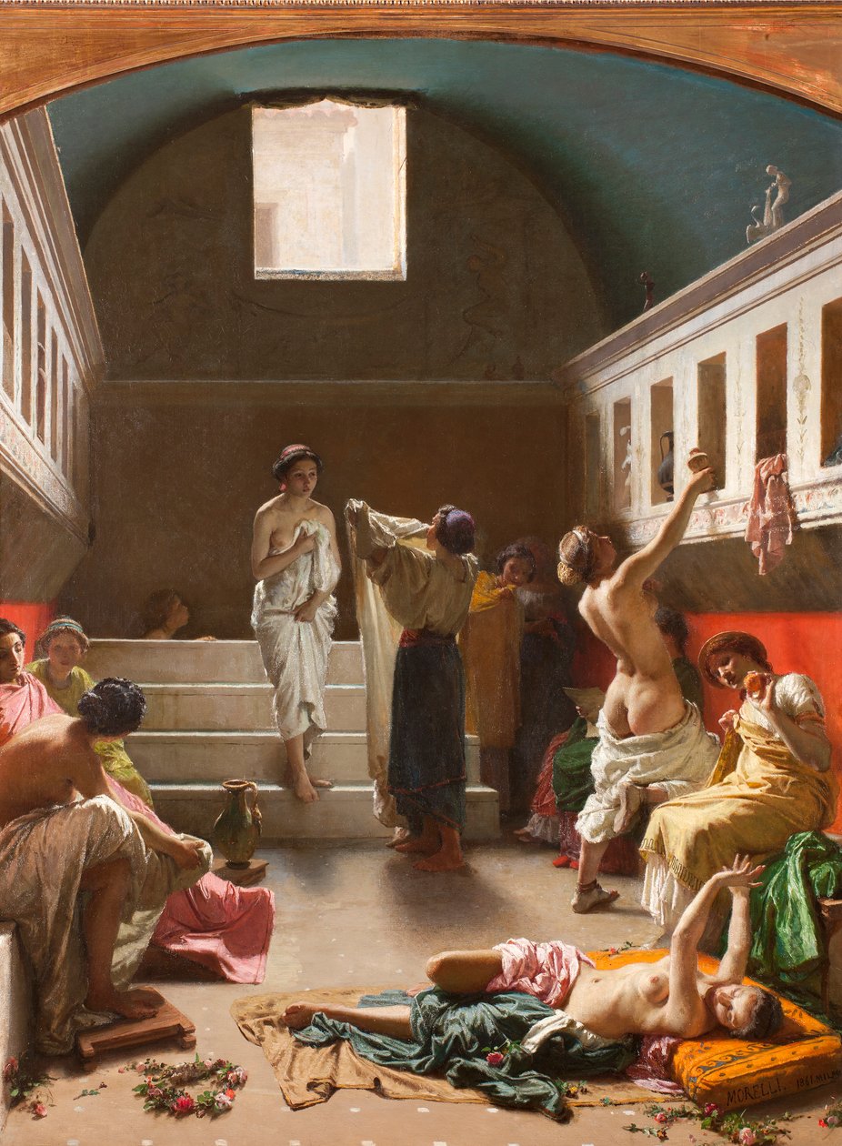 Pompei fürdője, 1861 alkotó: Domenico Morelli