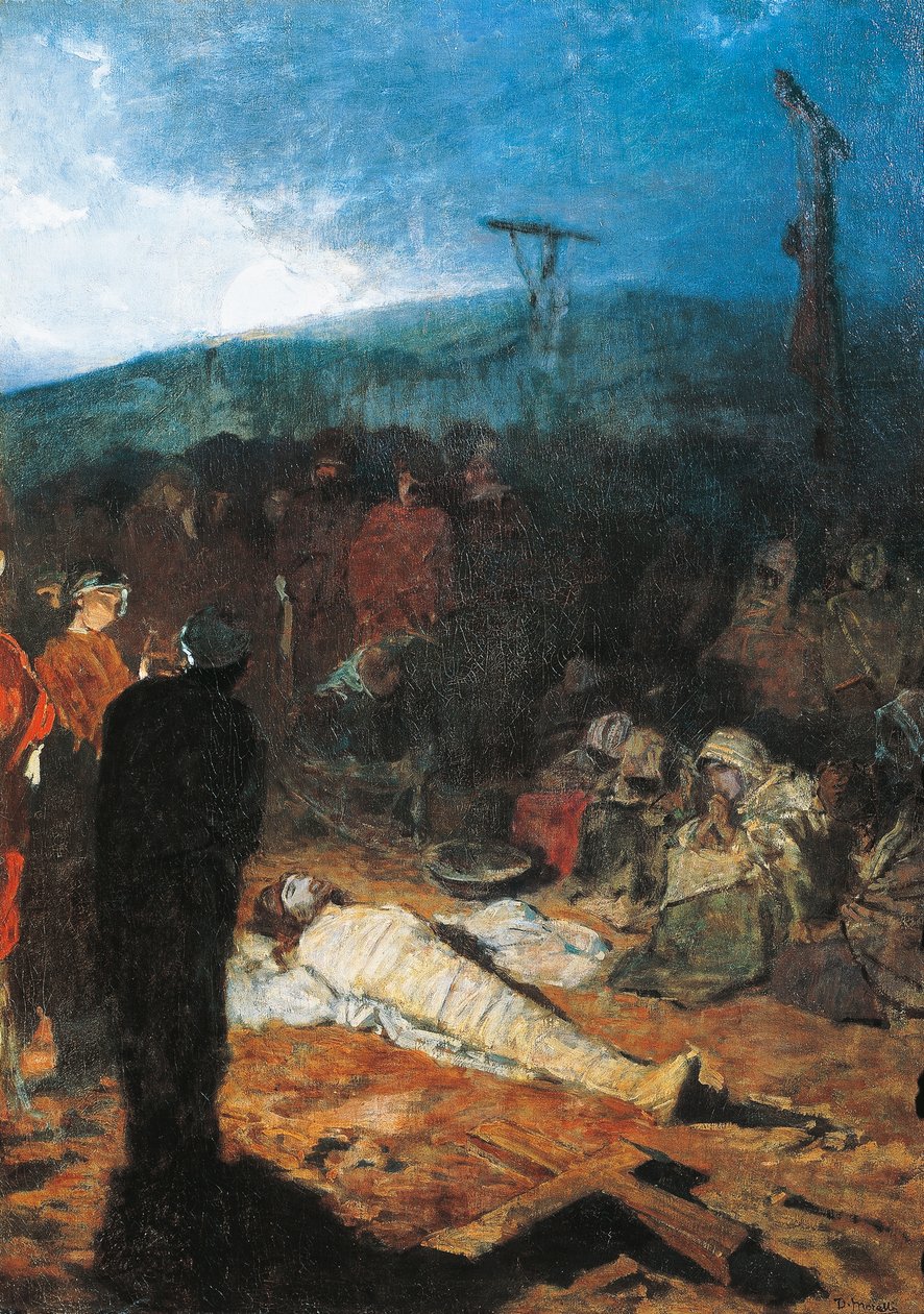 Krisztus balzsamozása alkotó: Domenico Morelli