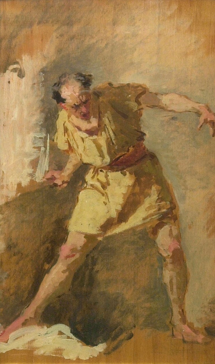 A Gladiátor, 19. század. alkotó: Domenico Morelli