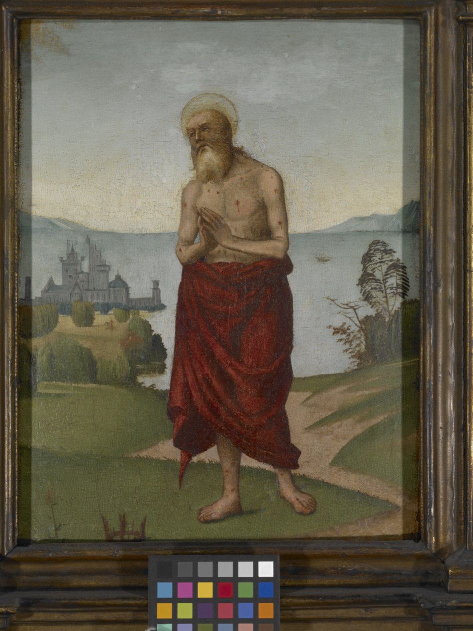 Szent Onufriusz (olaj, fa) alkotó: Domenico Panetti