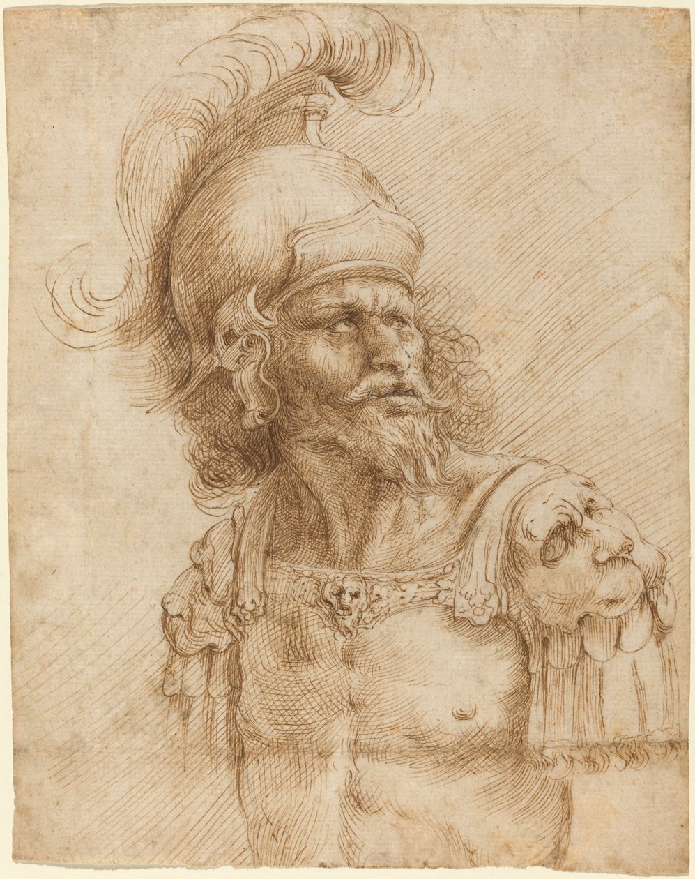 Egy sisakos katona alkotó: Domenico Peruzzini