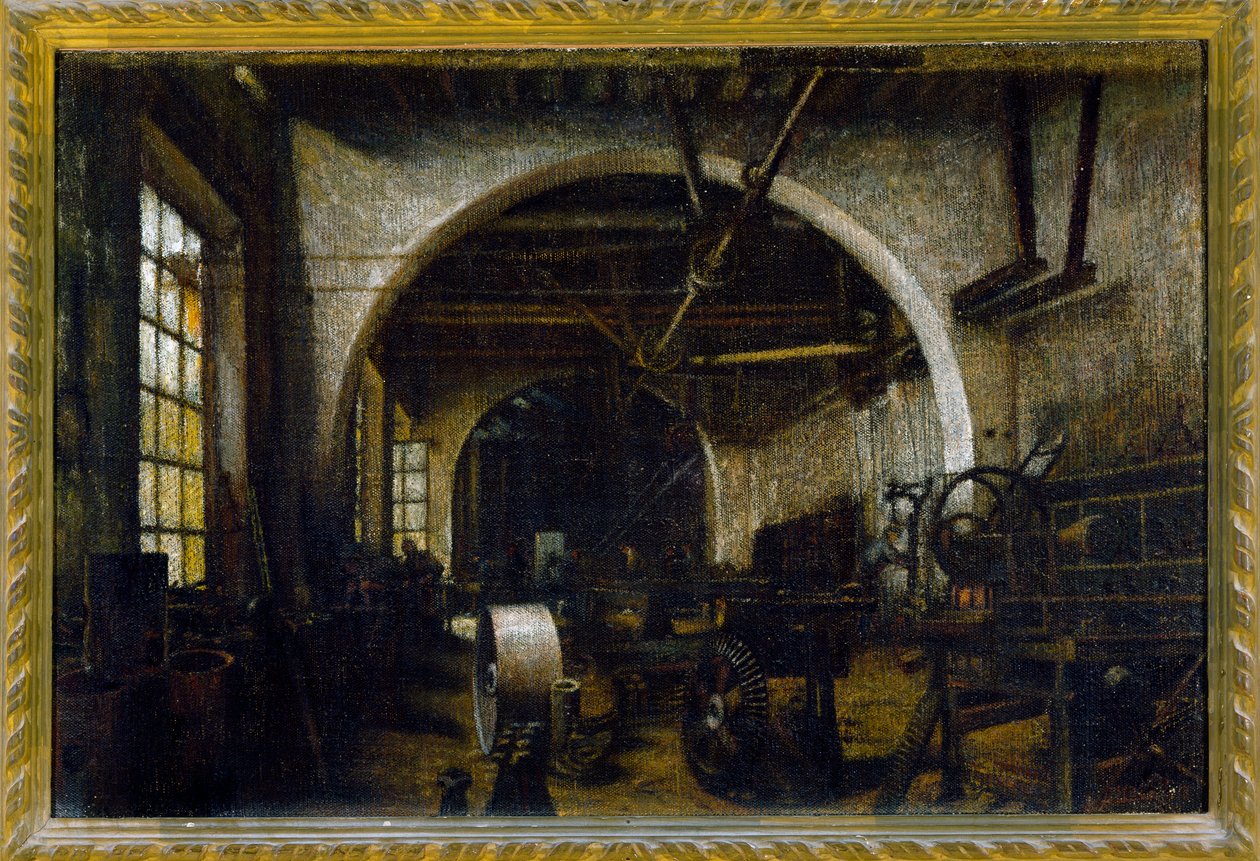 A gyári műhely alkotó: Domenico Pesenti