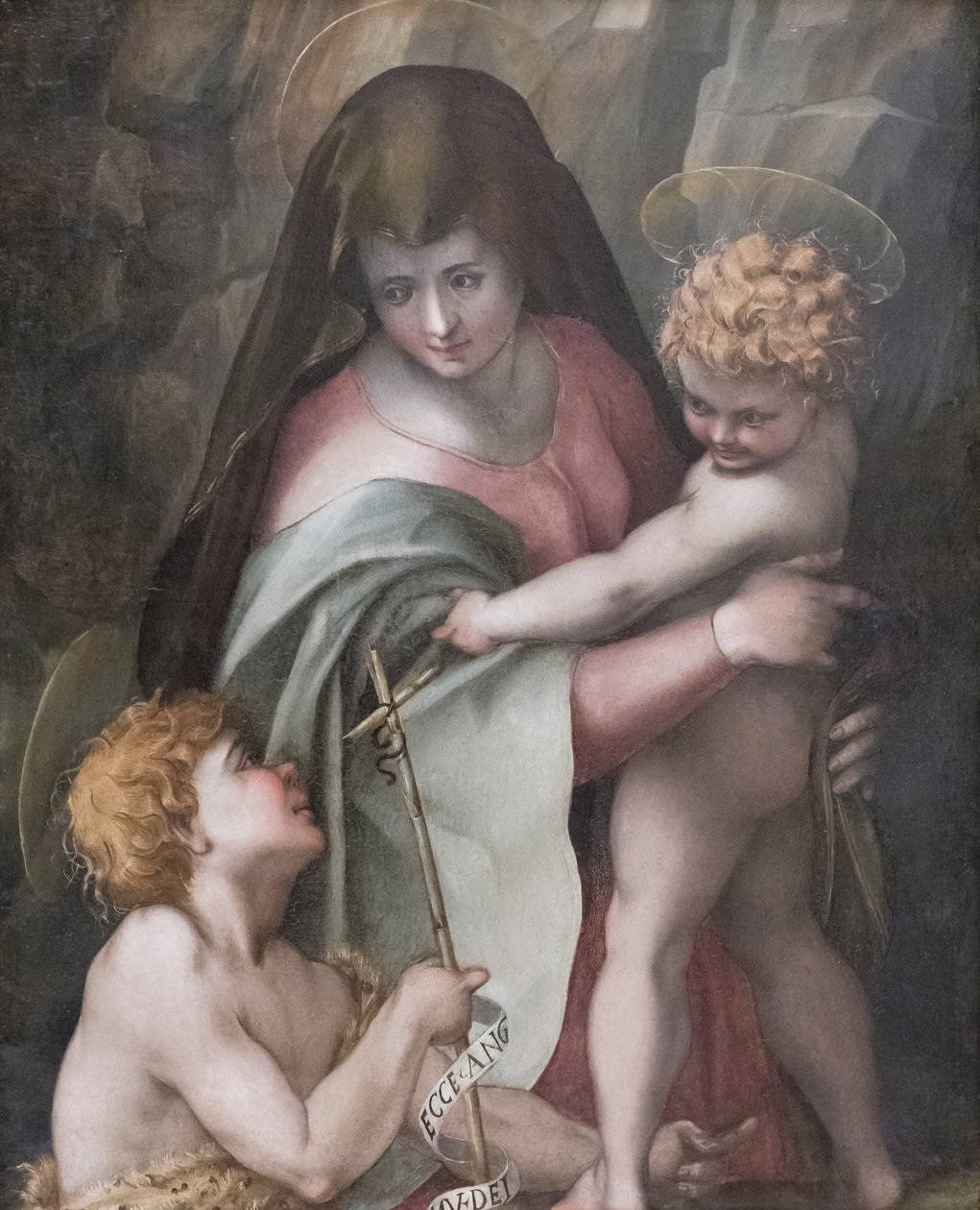 Madonna és gyermek a fiatal Szent Jánossal, Domenico Puligo (olaj a panelen) alkotó: Domenico Puligo