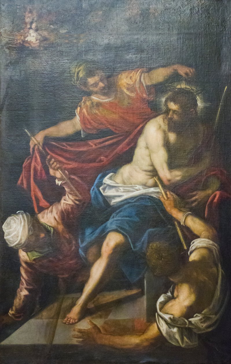 Tövisekkel megkoronázott Krisztus, 1590 körül (olaj, vászon) alkotó: Domenico Robusti Tintoretto