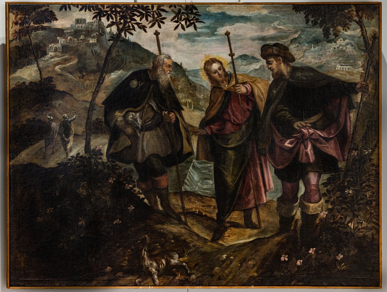 Találkozás az emmausi úton (olaj, vászon) alkotó: Domenico Robusti Tintoretto