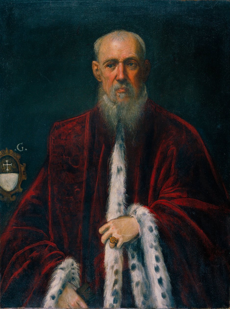 Alessandro Gritti ügyész portréja - Alessandro Gritti ügyész portréja - Jacopo Robusti festménye, ismert nevén Tintoretto (Le Tintoret) (1518-1594) - kb 1581 - Olaj, vászon - 99,5x75 - Museu Nacional Catalunya,Art de Art Barcelona alkotó: Domenico Robusti Tintoretto