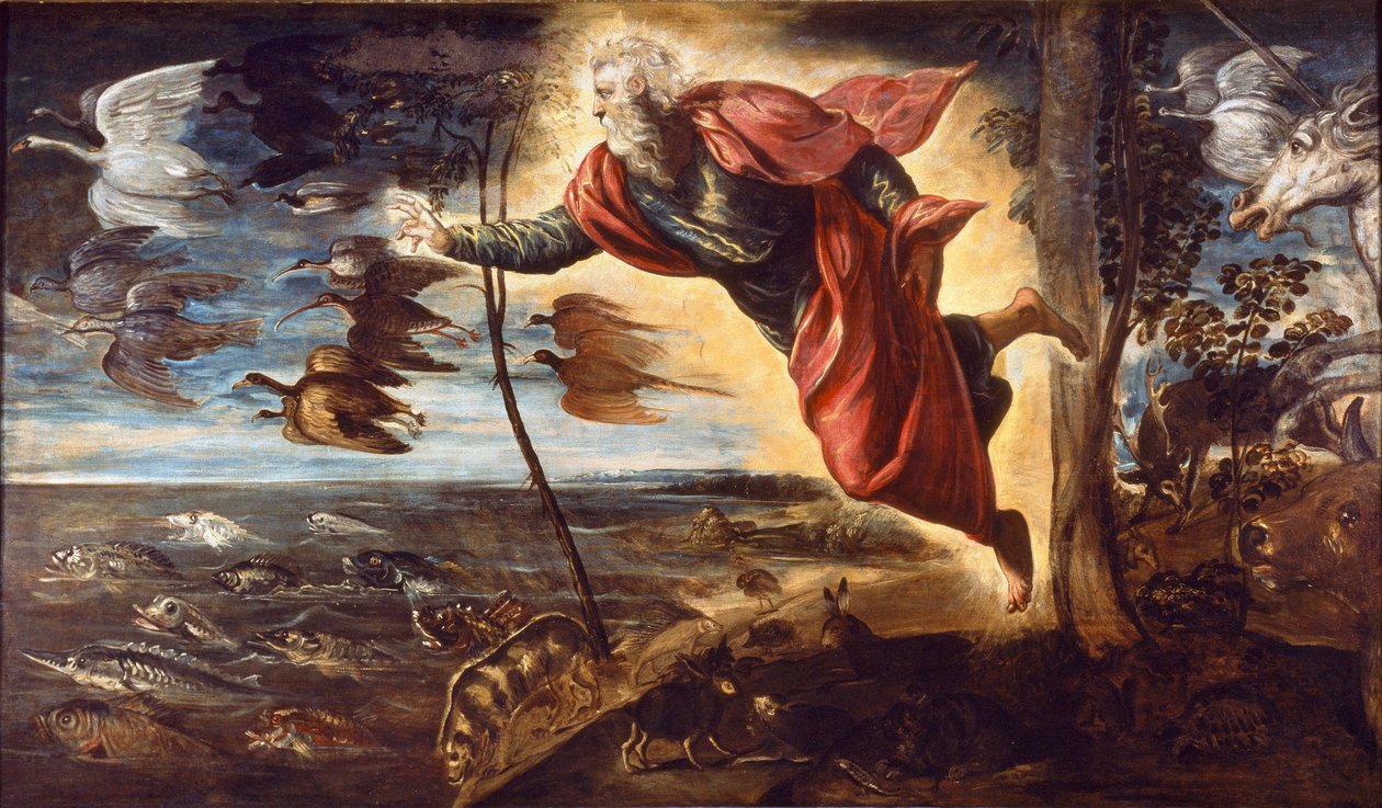 Az állatok teremtése (festészet alkotó: Domenico Robusti Tintoretto