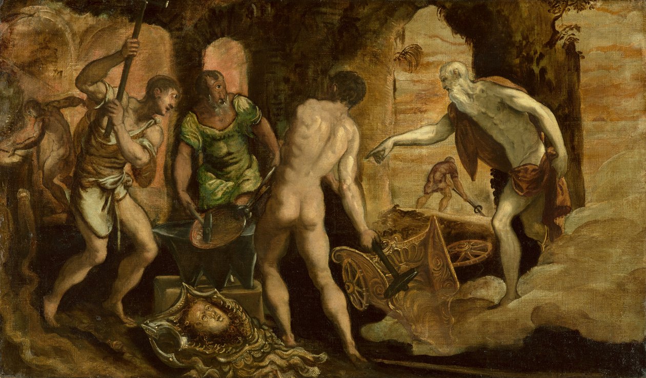 Vulkán kovácsműve, 1544-1548 körül (olaj, vászon) alkotó: Domenico Robusti Tintoretto