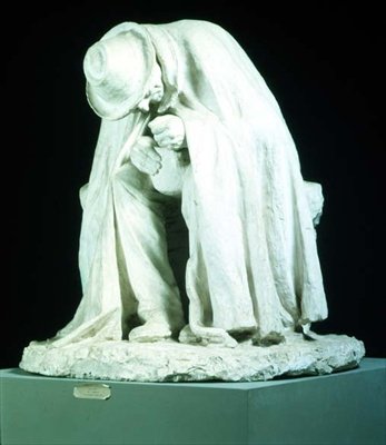 Öreg ember levest eszik, Domenico Trentacoste szobra (1859-1933) alkotó: Domenico Trentacosta