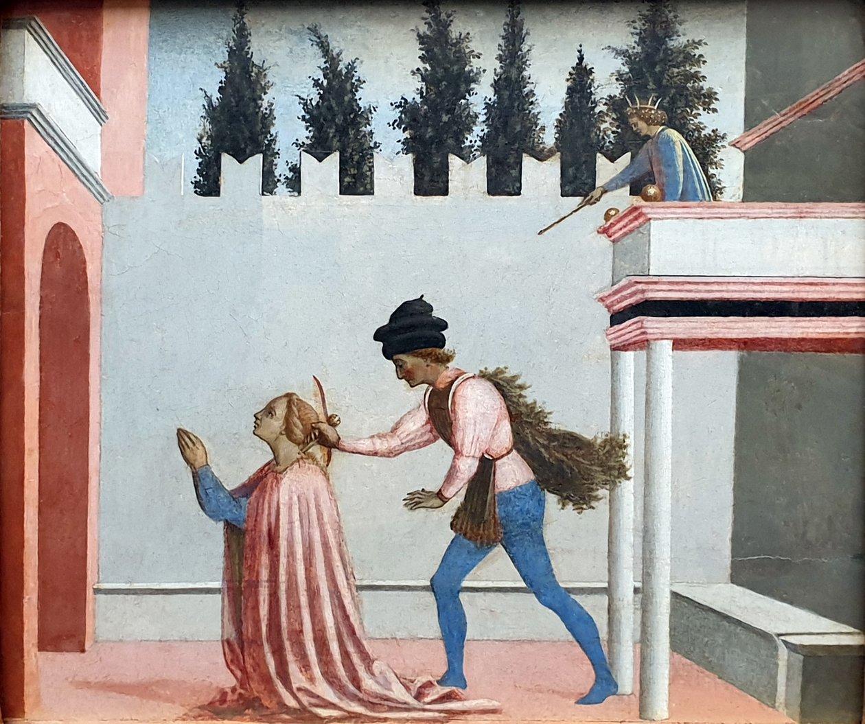 Német: Das Martyrium der Heiligen Lucia Szent Lucia vértanúsága alkotó: Domenico Veneziano