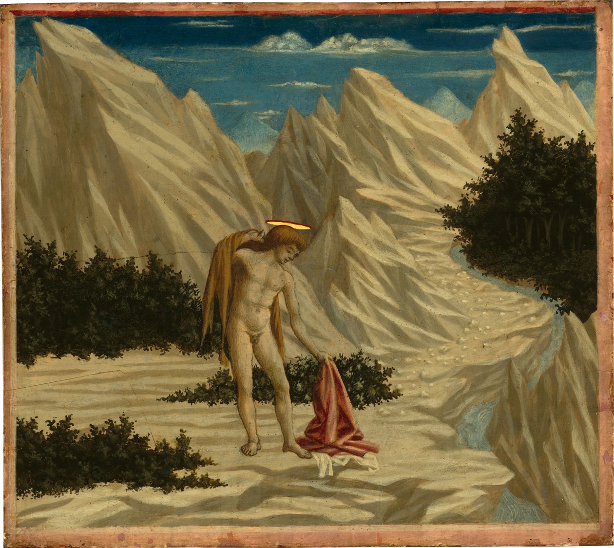 Szent János a sivatagban alkotó: Domenico Veneziano