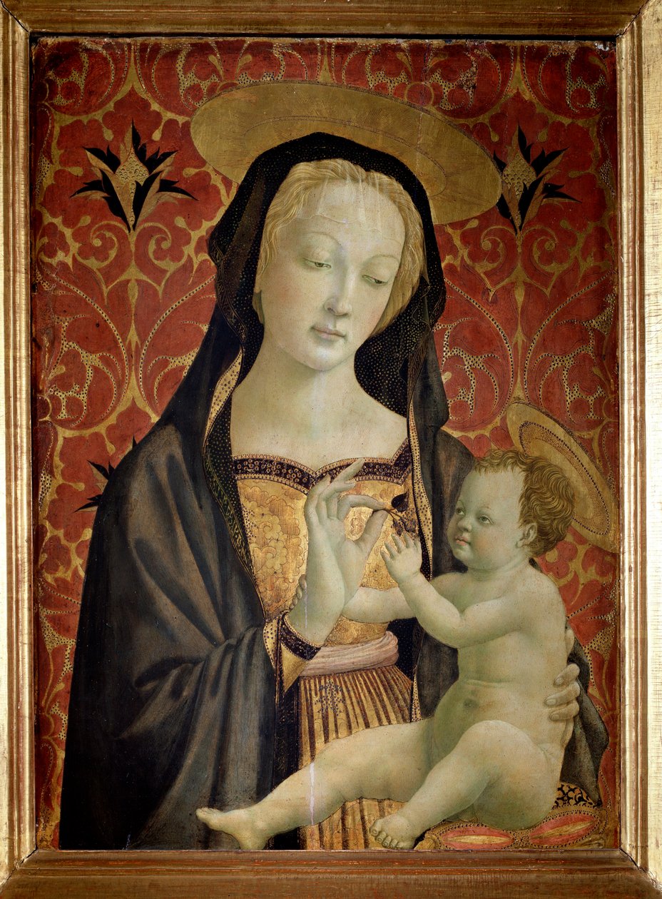 A szűz gyermekkel (Festmény alkotó: Domenico Veneziano