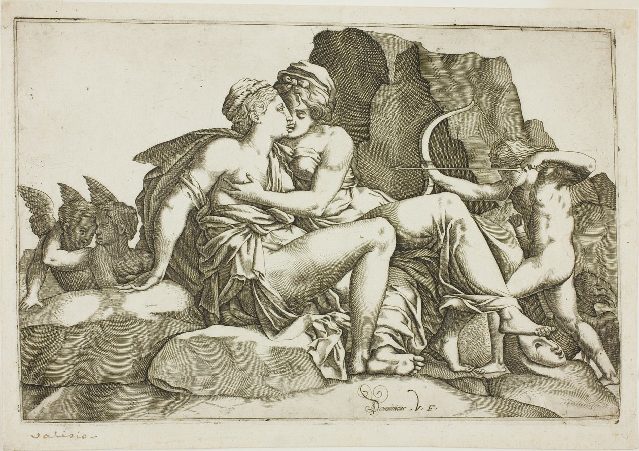 Jupiter és Callisto alkotó: Domenico Vito
