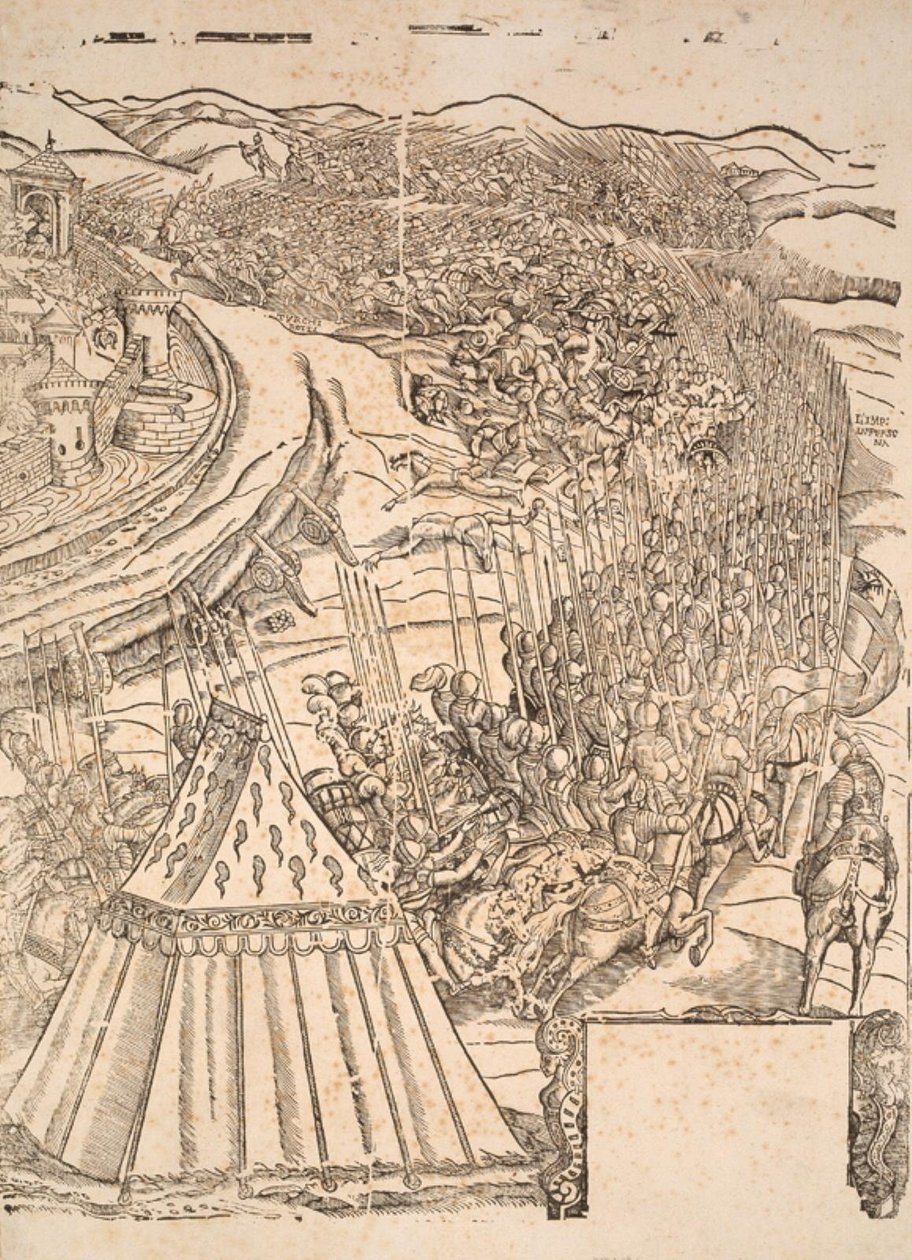 Goleta elfoglalása Tuniszban, Carl V alkotó: Domenico dei Franceschi