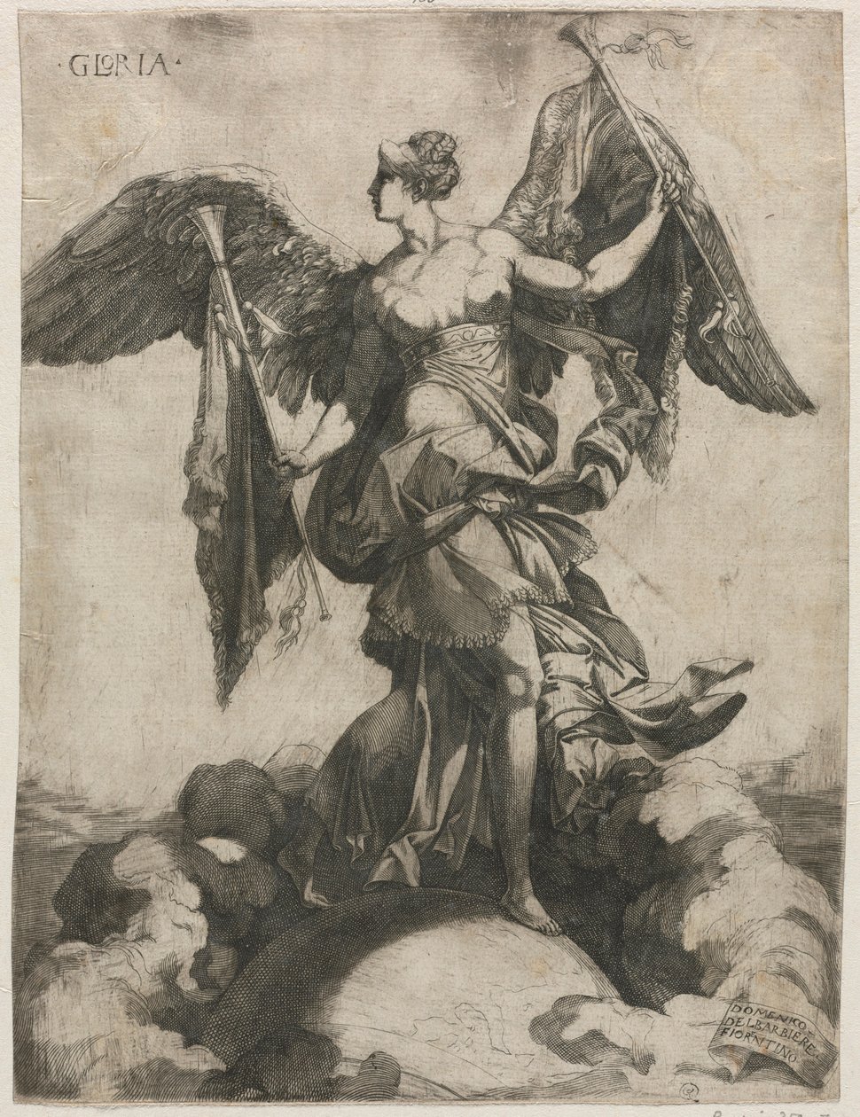Gloria, 1535 vagy 1536. alkotó: Domenico del Barbiere