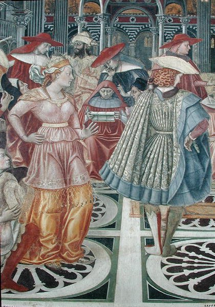 III. Celesztin pápa (kb. 1106-98) autonómiát ad a sienai kórháznak alkotó: Domenico di Bartolo