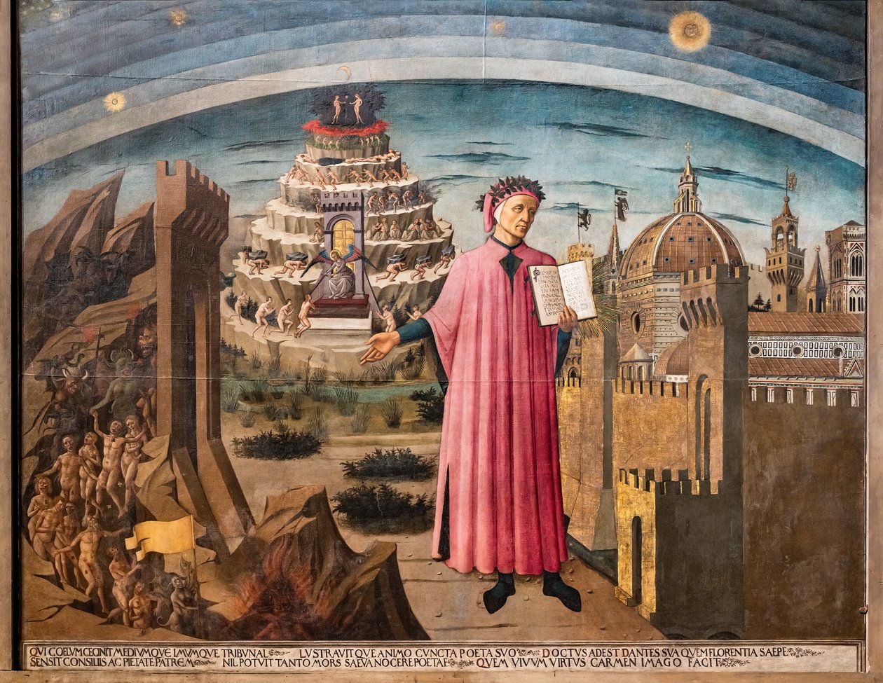 Dante Alighieri Isteni színjátéka alkotó: Domenico di Michelino
